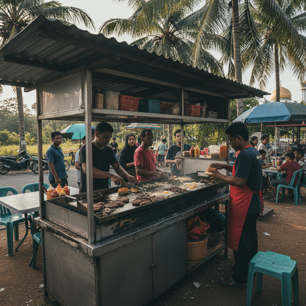 Akmal Burger Jertih 1 Akmal Burger Jertih Terkenal | Juiciest, Enak!
