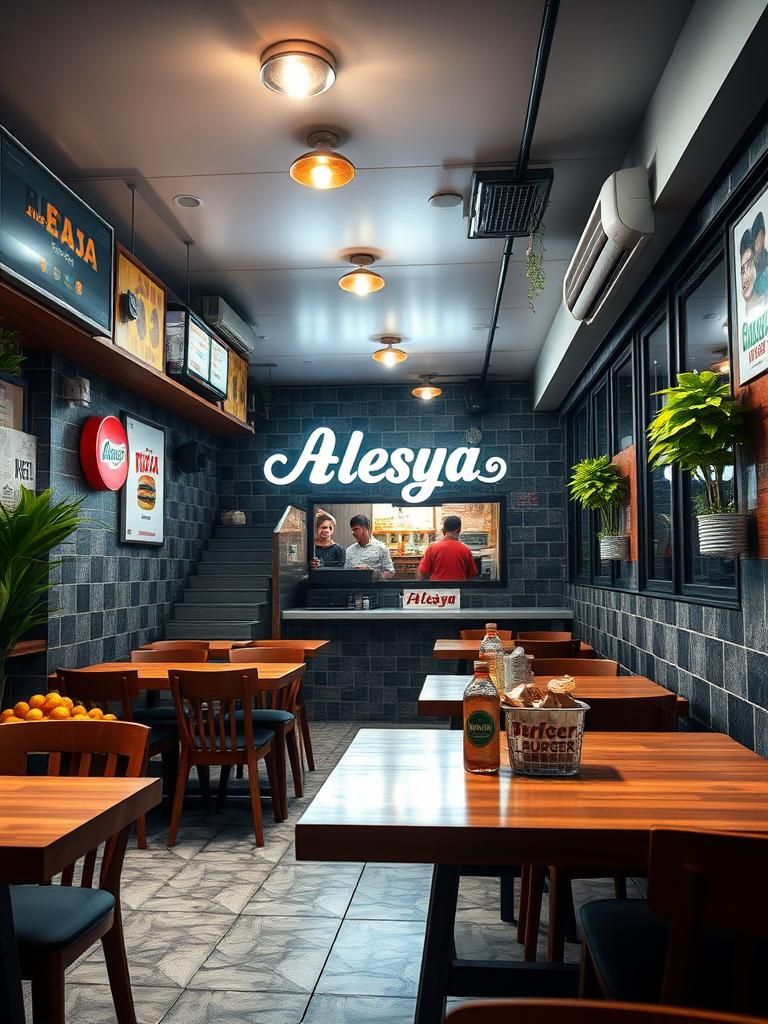 Aleesya burger kedai kuncu