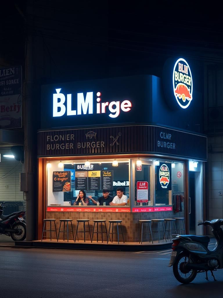 BLM Burger Jalan Johor Pontian