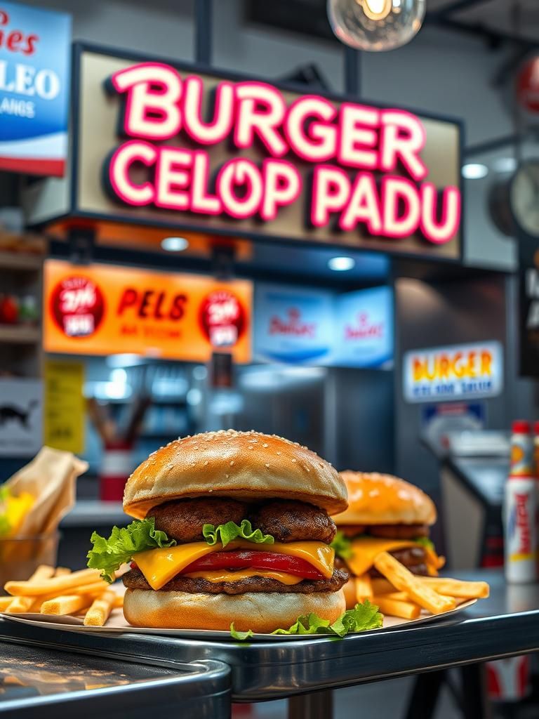 BURGER CELOP PADU 1 BURGER CELOP PADU