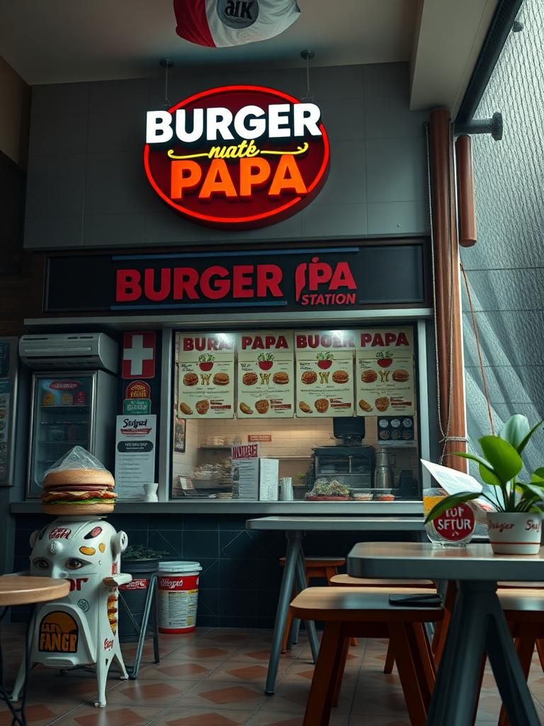 BURGER PAPA STATION 1 BURGER PAPA STATION