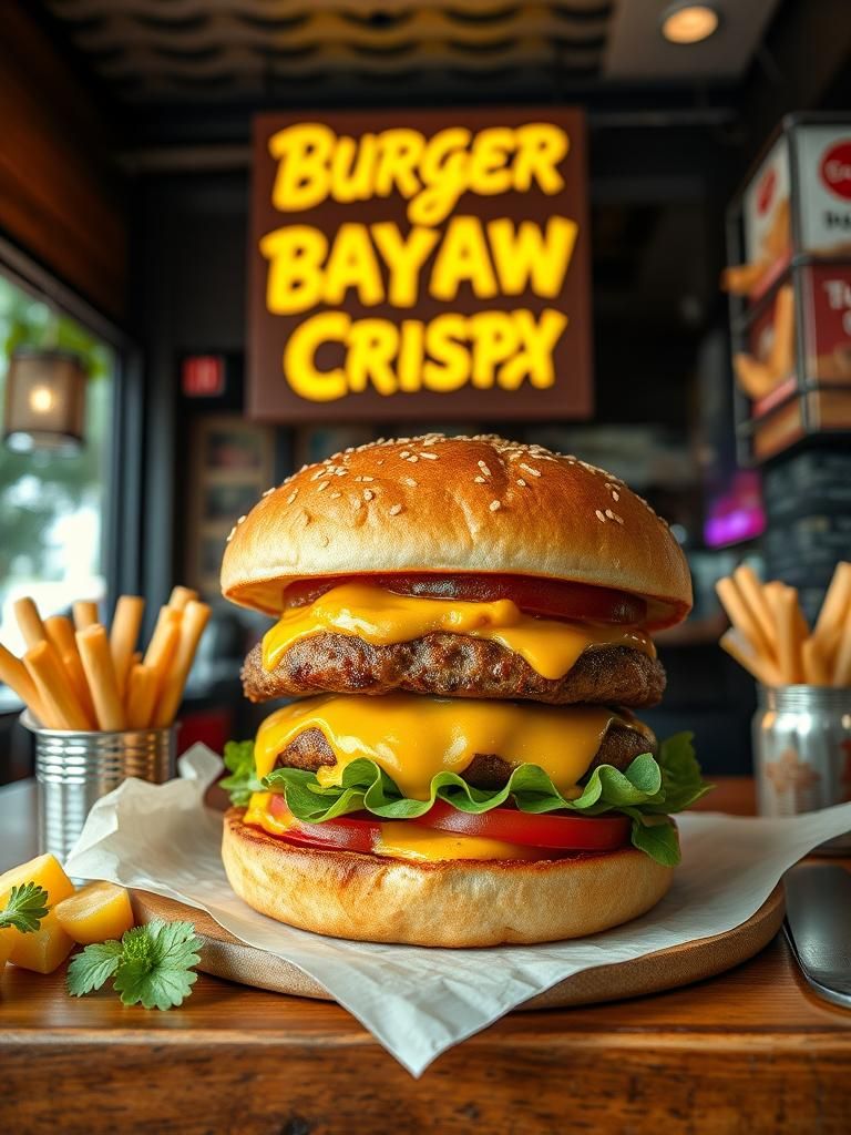 Burger Ayam Crispy Taman Ros 1 Burger Ayam Crispy Taman Ros