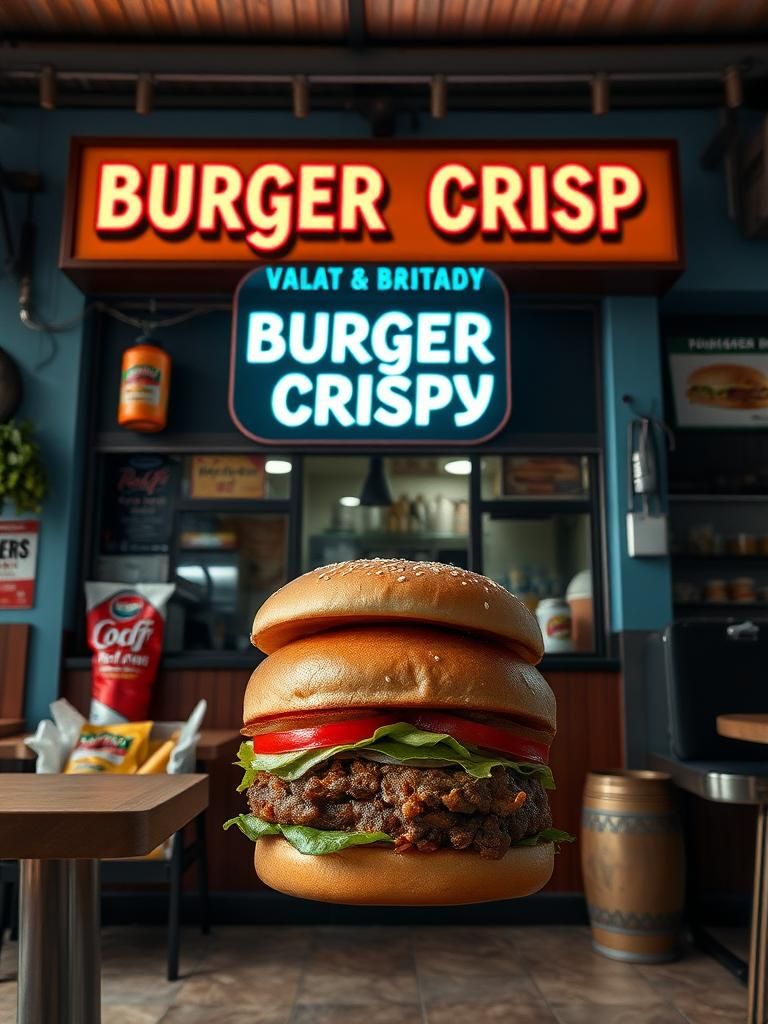 Burger Ayam Crispy • Alor Gajah