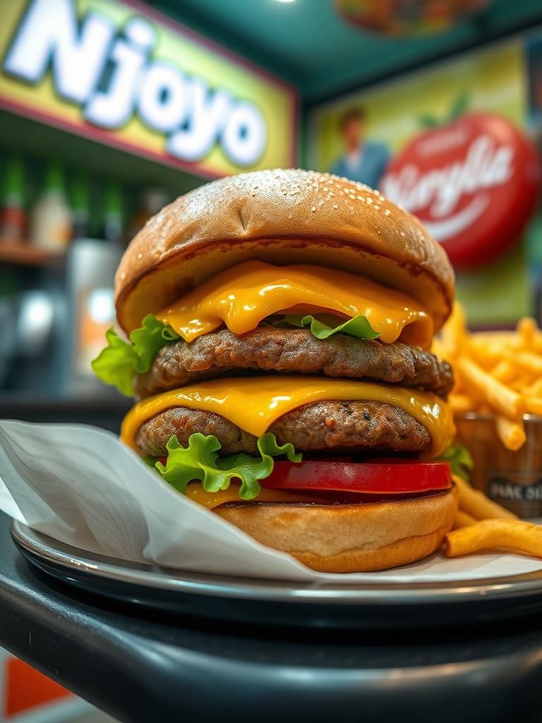 Burger Ayam Goreng Njoy