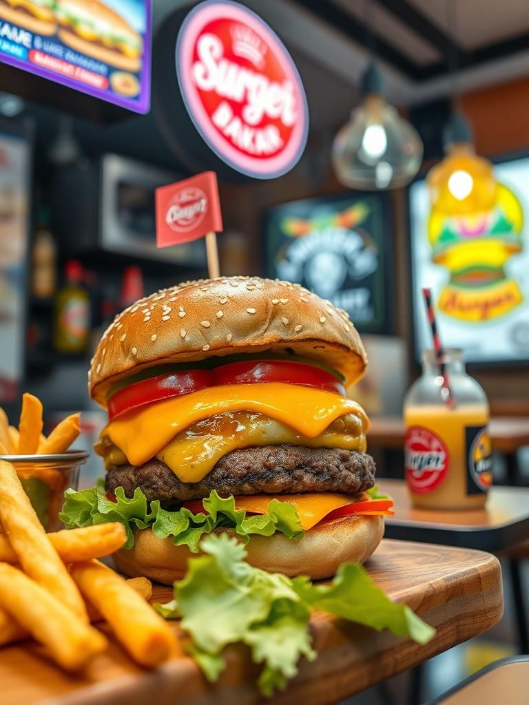 Burger Bakar & Sosej Bakar