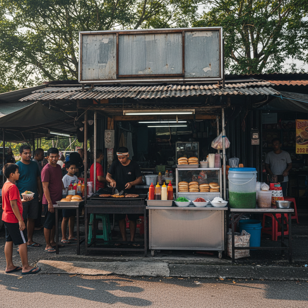 Burger & Cendol D'Traffic Light Batu 2 1 Burger & Cendol DTraffic Light Batu 2