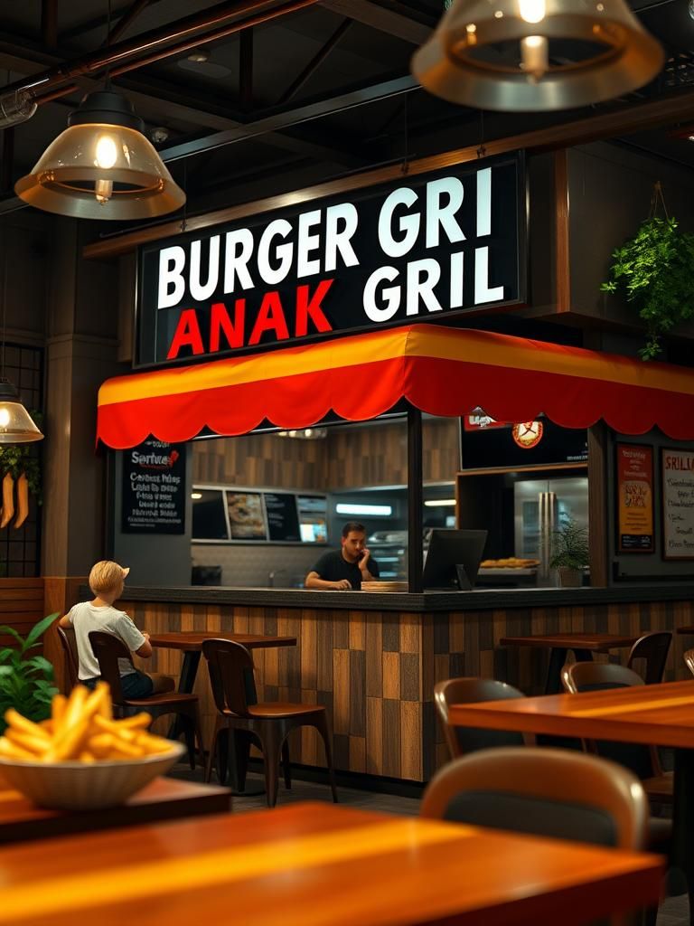 Burger Grill Anak Muda 1 Burger Grill Anak Muda