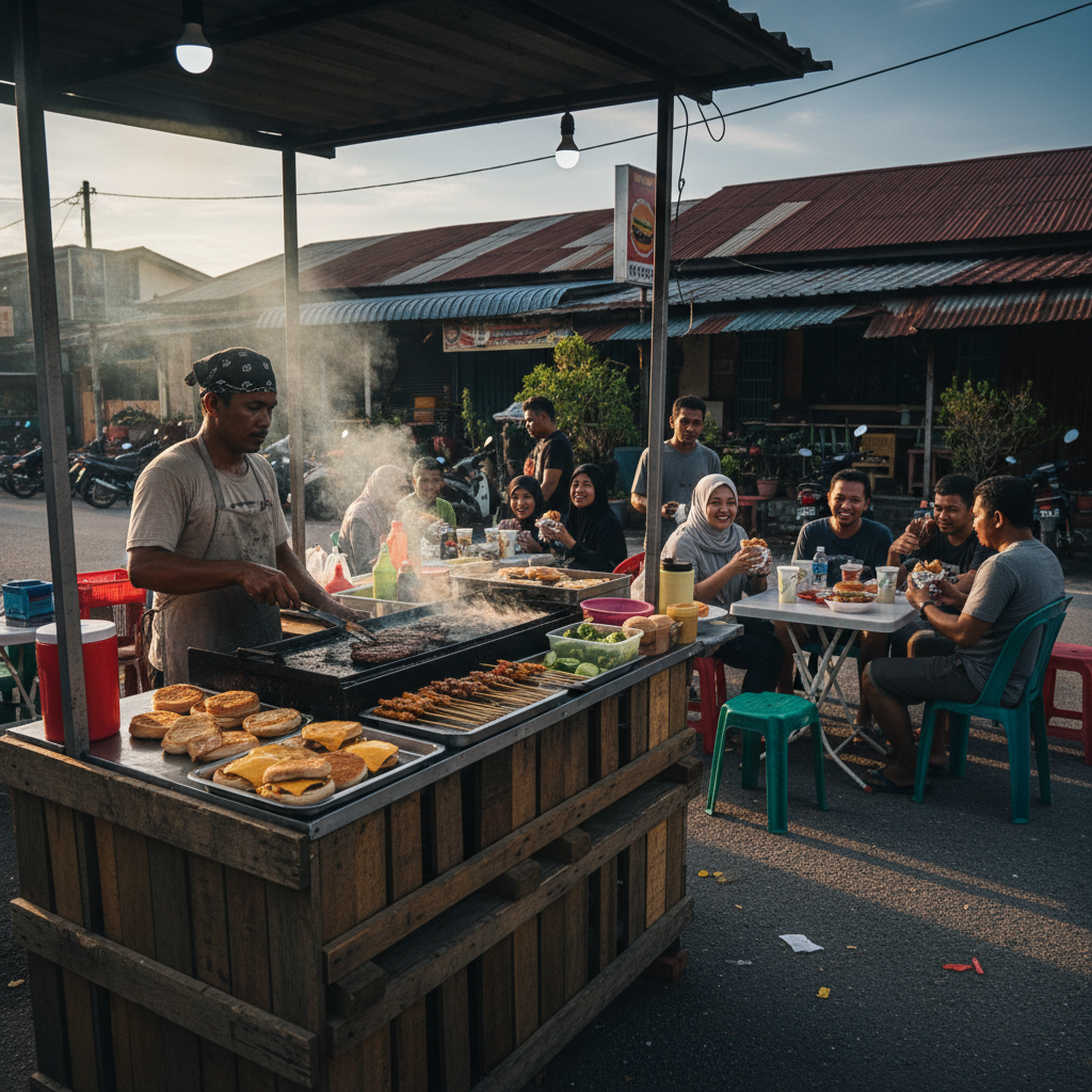 Burger Kawe 1 Burger Kawe: Sedap & Lembut Terbaik