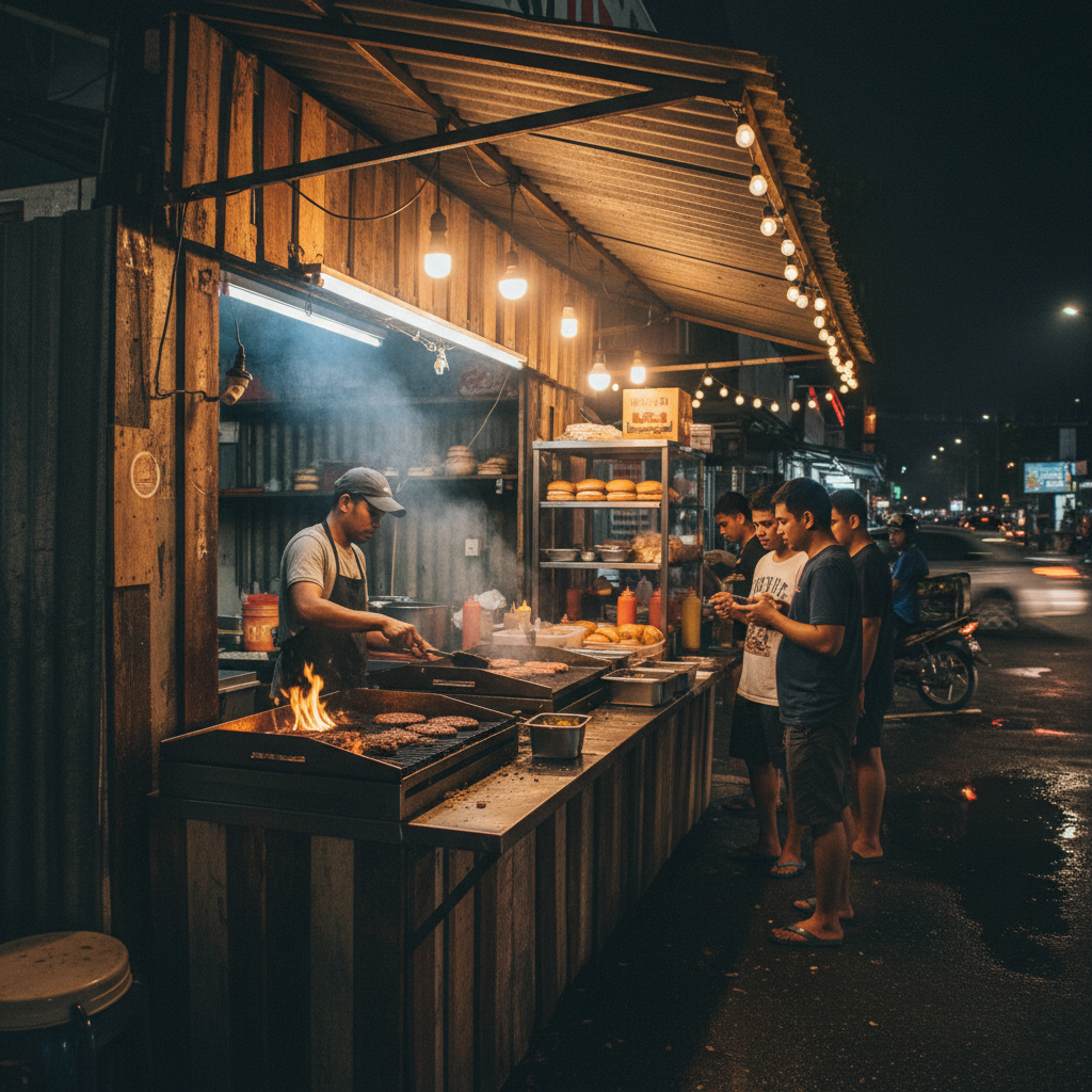 Emergency Overnight Burger 1 Burger Kecemasan Malam