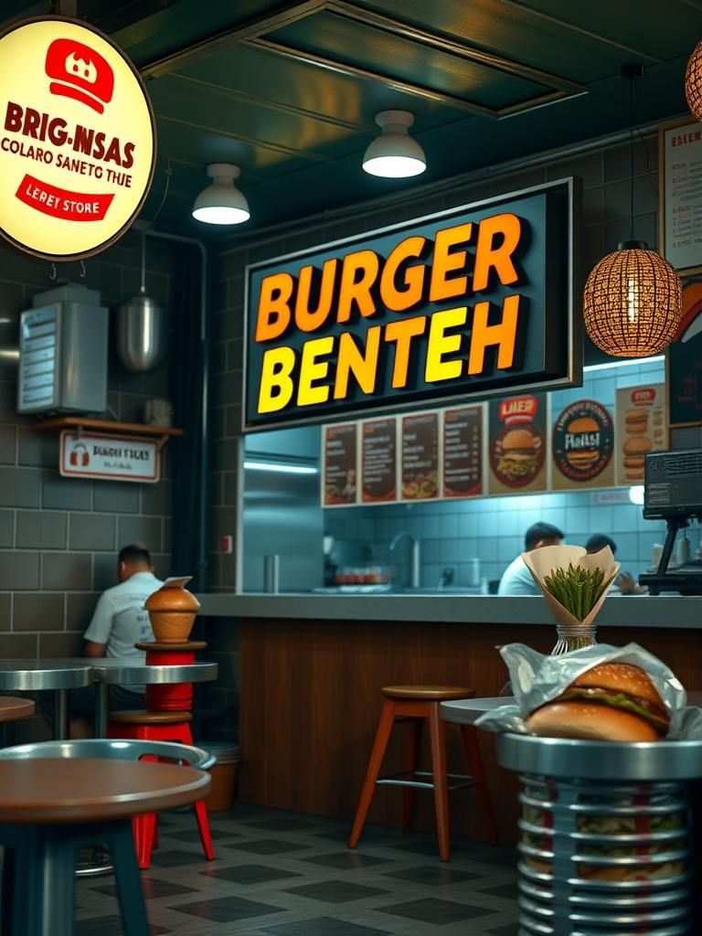 Burger Leleh Bentong 1 Burger Leleh Bentong