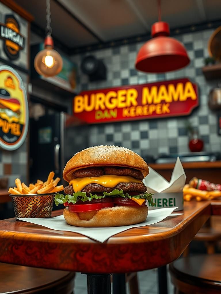 Burger Mama dan Kerepek 1 Burger Mama dan Kerepek