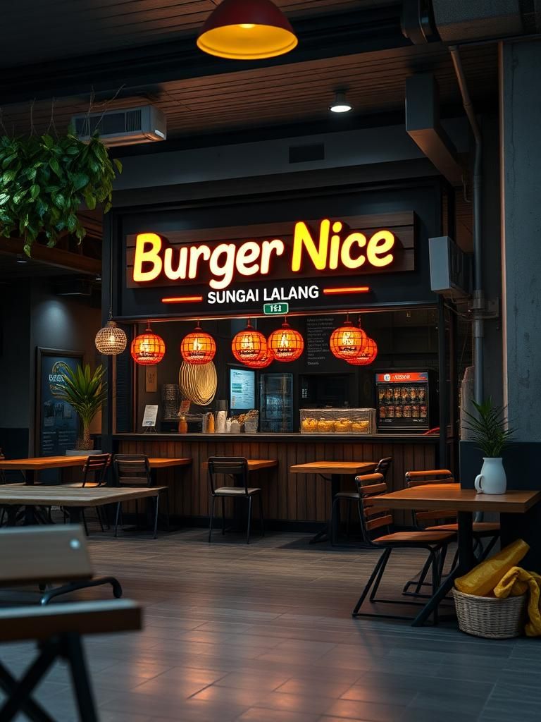 Burger Nice Sungai Lalang 1 Burger Nice Sungai Lalang