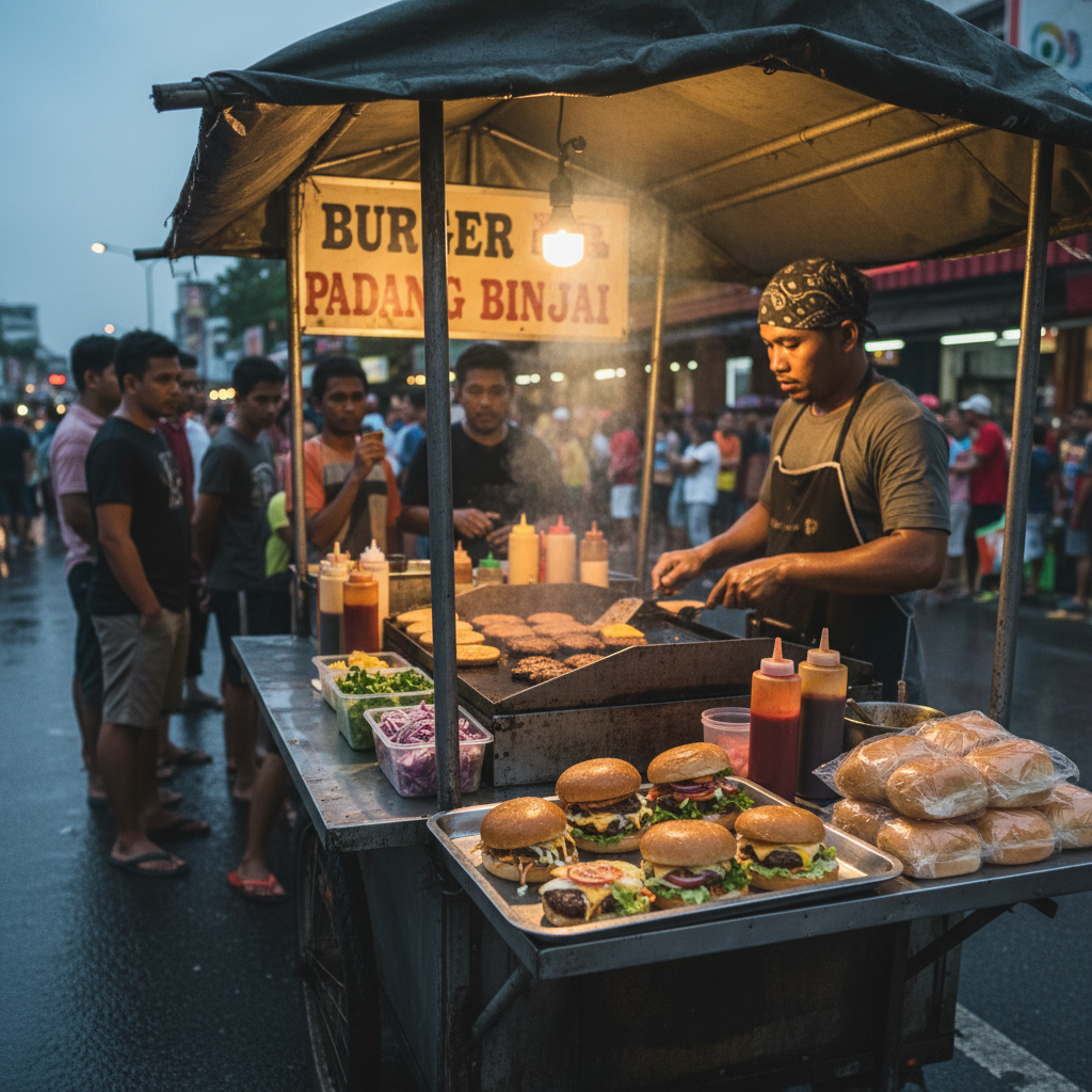 Burger Padang Binjai 1 Burger Padang Binjai Terbaik & Sedap