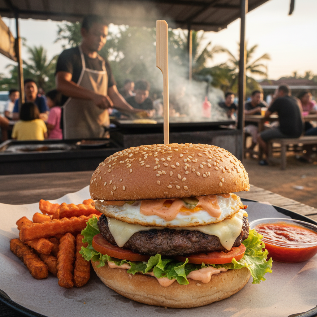 Burger Paling Enak di Gua Musang
