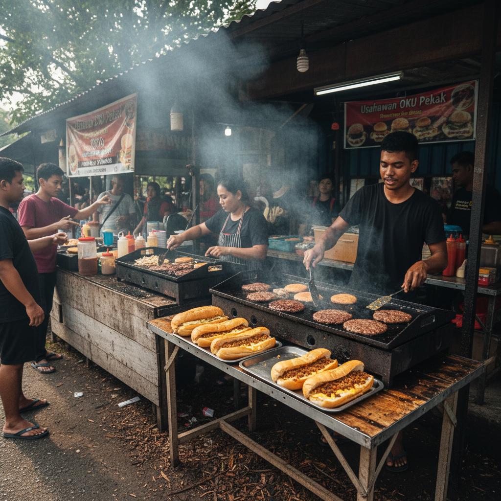 Burger & Roti John Oleh Usahawan OKU Pekak