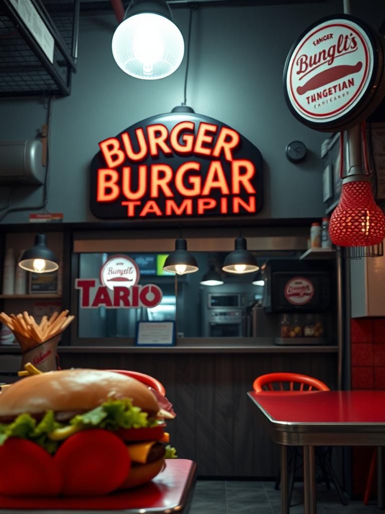 Burger Tarik Tampin 1 Burger Tarik Tampin