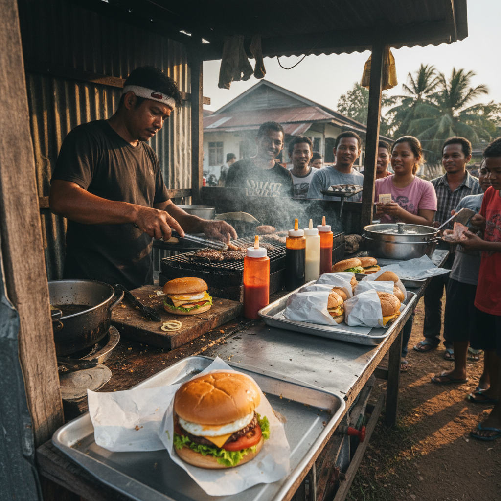 Burger Terbaik Kampong Masjid Tanah