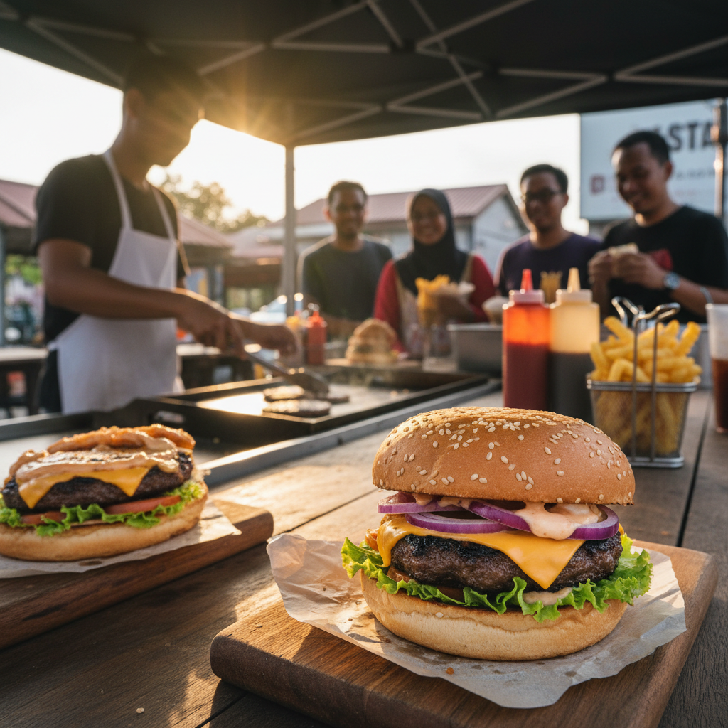 Burger Terbaik di Pekan Nenas - Rasa Autentik Untuk Setiap Gigitan 1 Burger Terbaik Pekan Nenas - Rasa Autentik