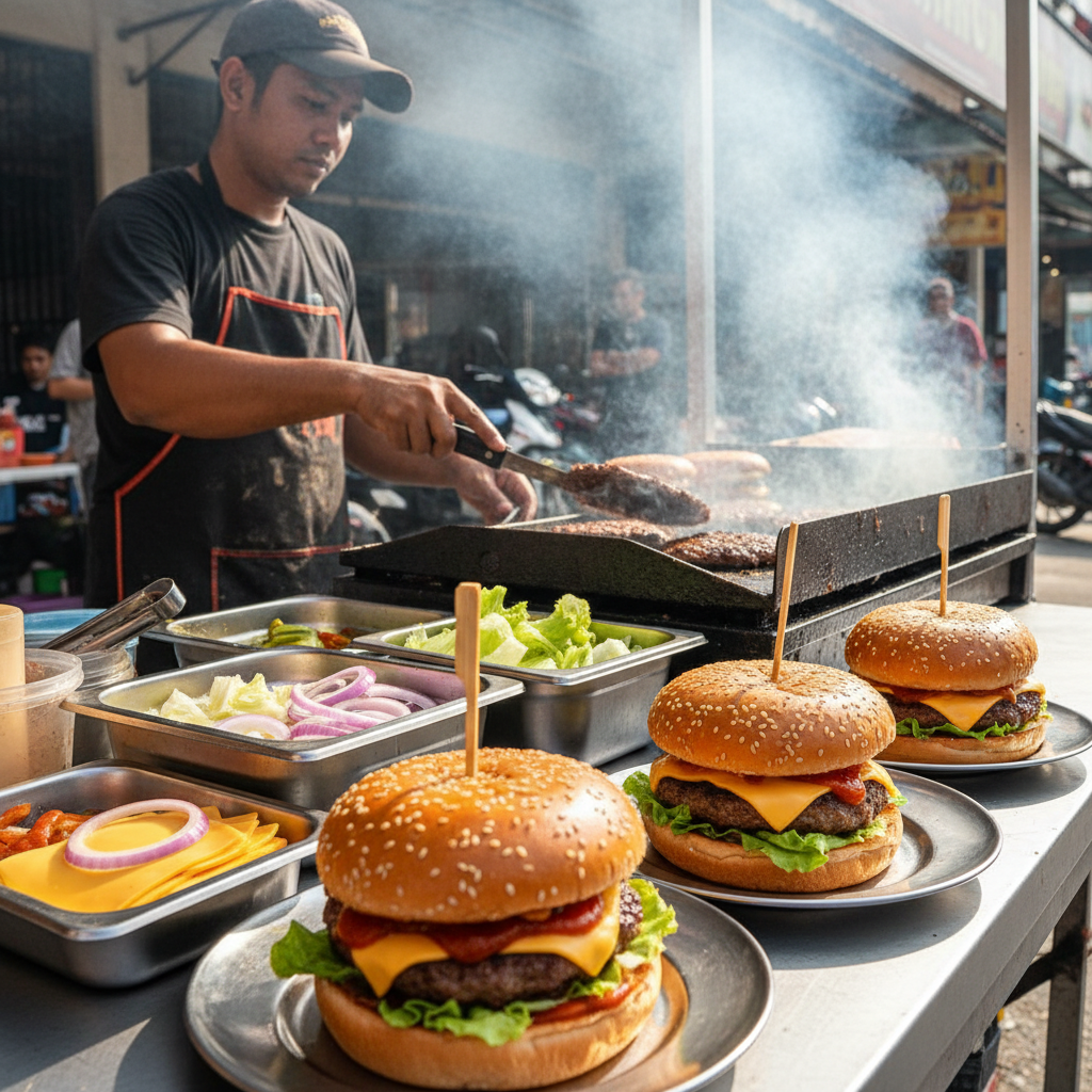 Burgers terbaik di Batu Gajah 1 Burger Terbaik di Batu Gajah | Juicy & Sedap