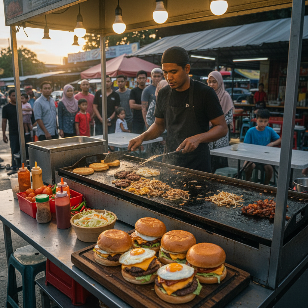 Burgers terbaik di Juru 1 Burger Terbaik di Juru, Sedap Menjelang