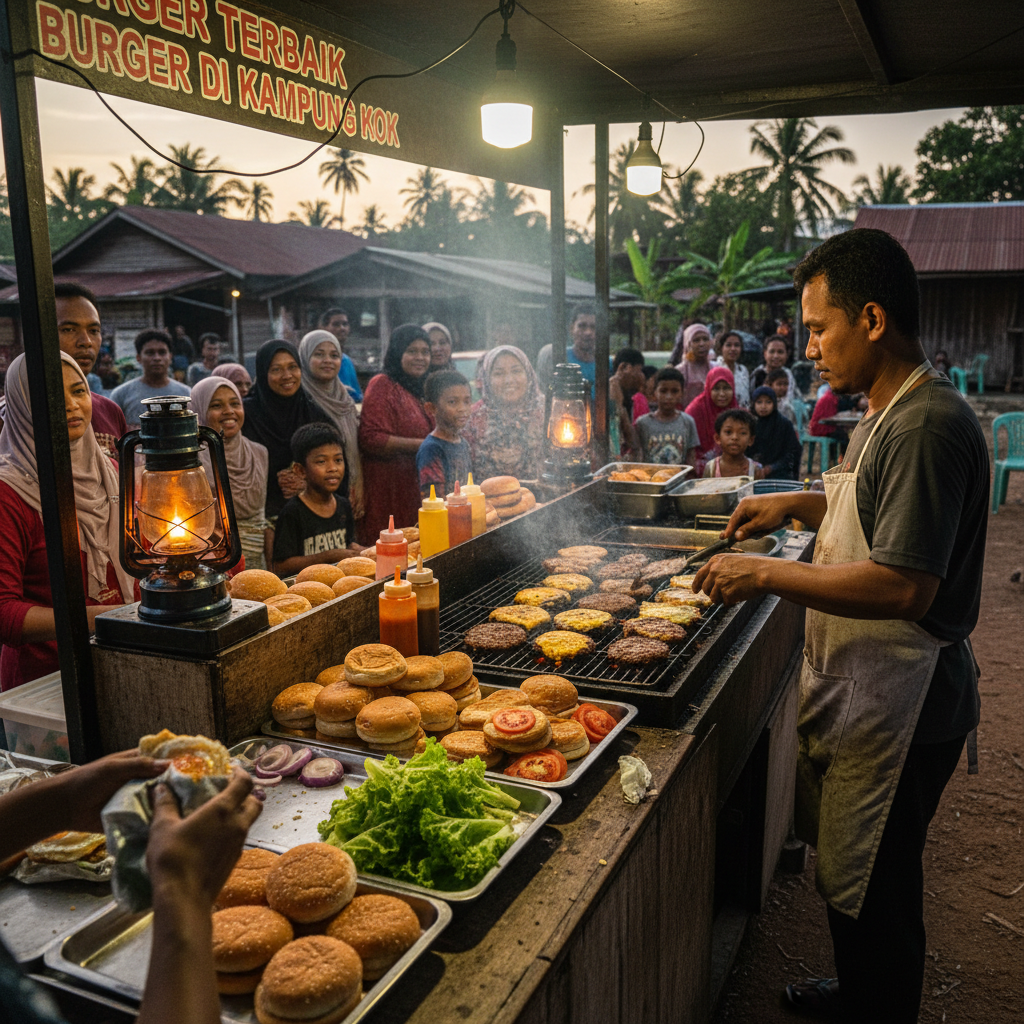 Burger Terbaik di Kampung Kok 1 Burger Terbaik di Kampung Kok | Gambar