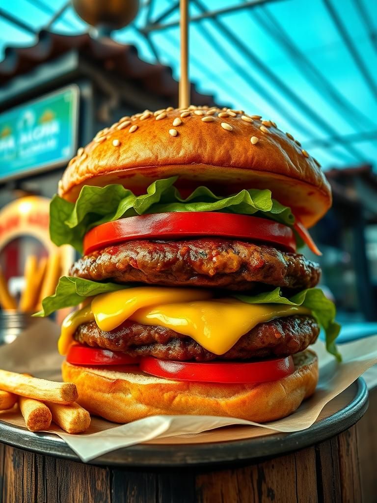 Burger Terbaik di Kampung Pasir Gudang Baru