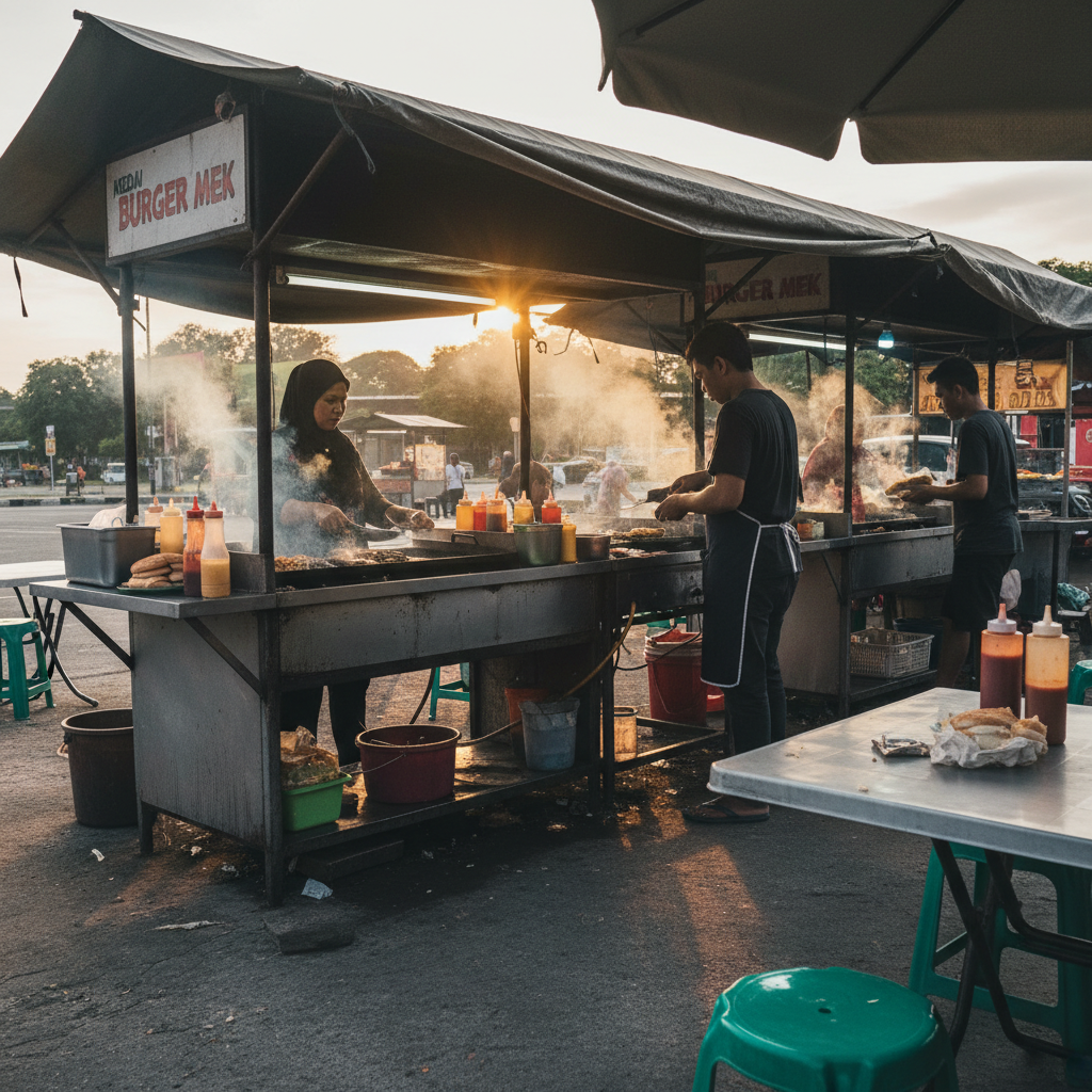 Burger Terbaik di Kedai Burger Mek