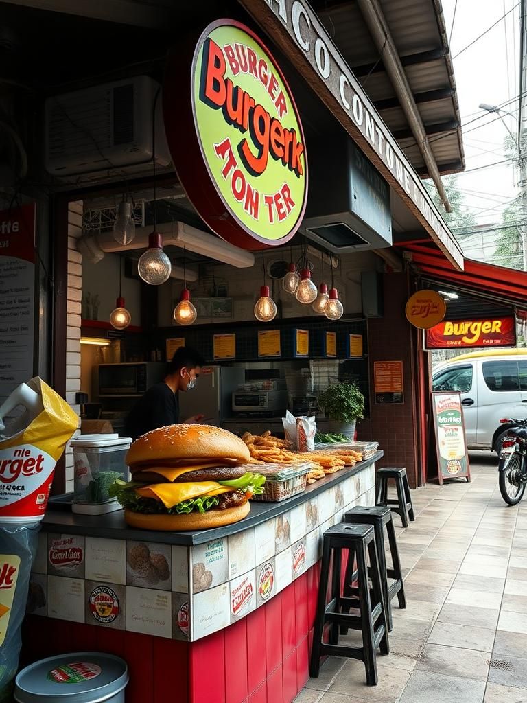 Burger atok corner 1 Burger atok corner
