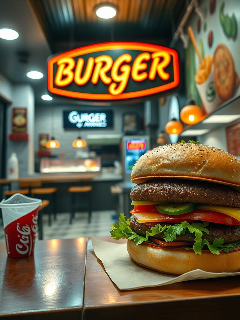 Burger leleh awie jpj