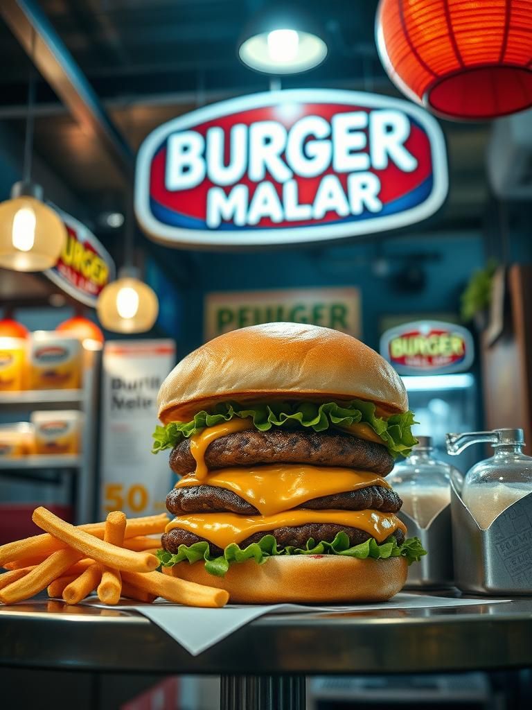 Burger pejuang malam 1 Burger pejuang malam