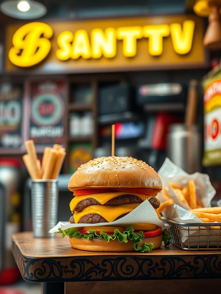 Burger santui crispy 1 Burger santui crispy