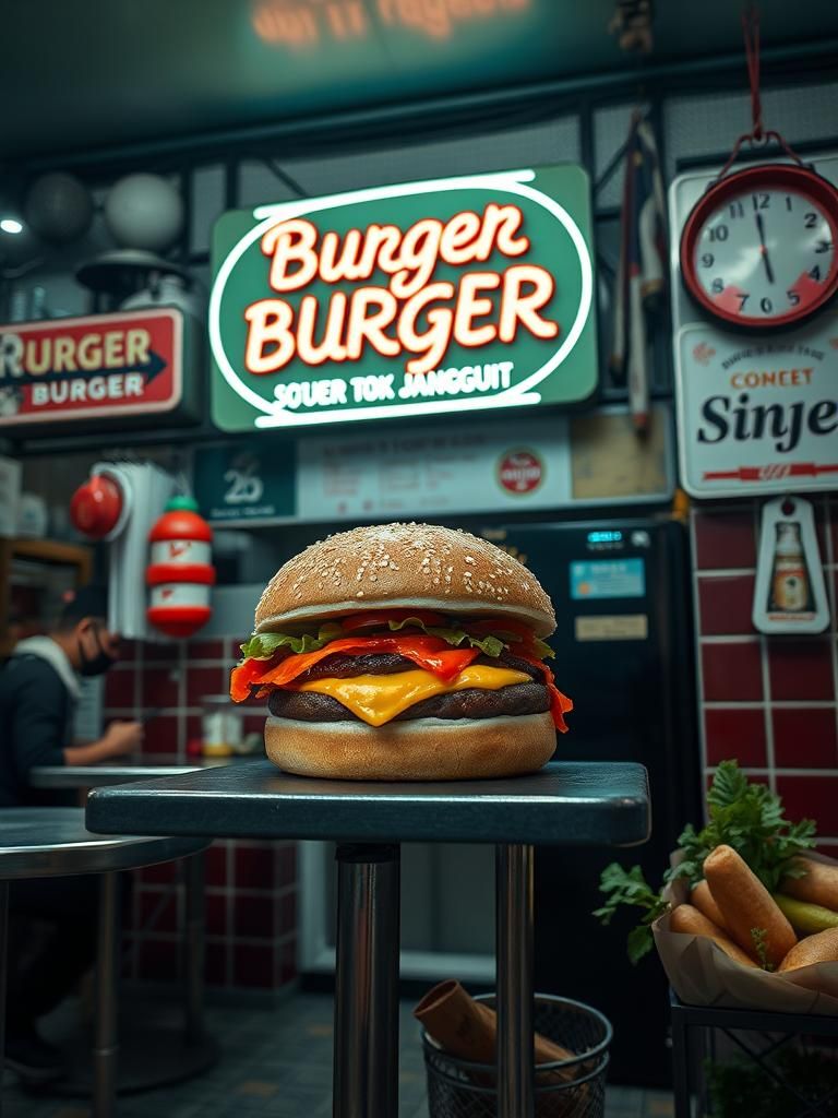 Burger tok janggut 1 Burger tok janggut