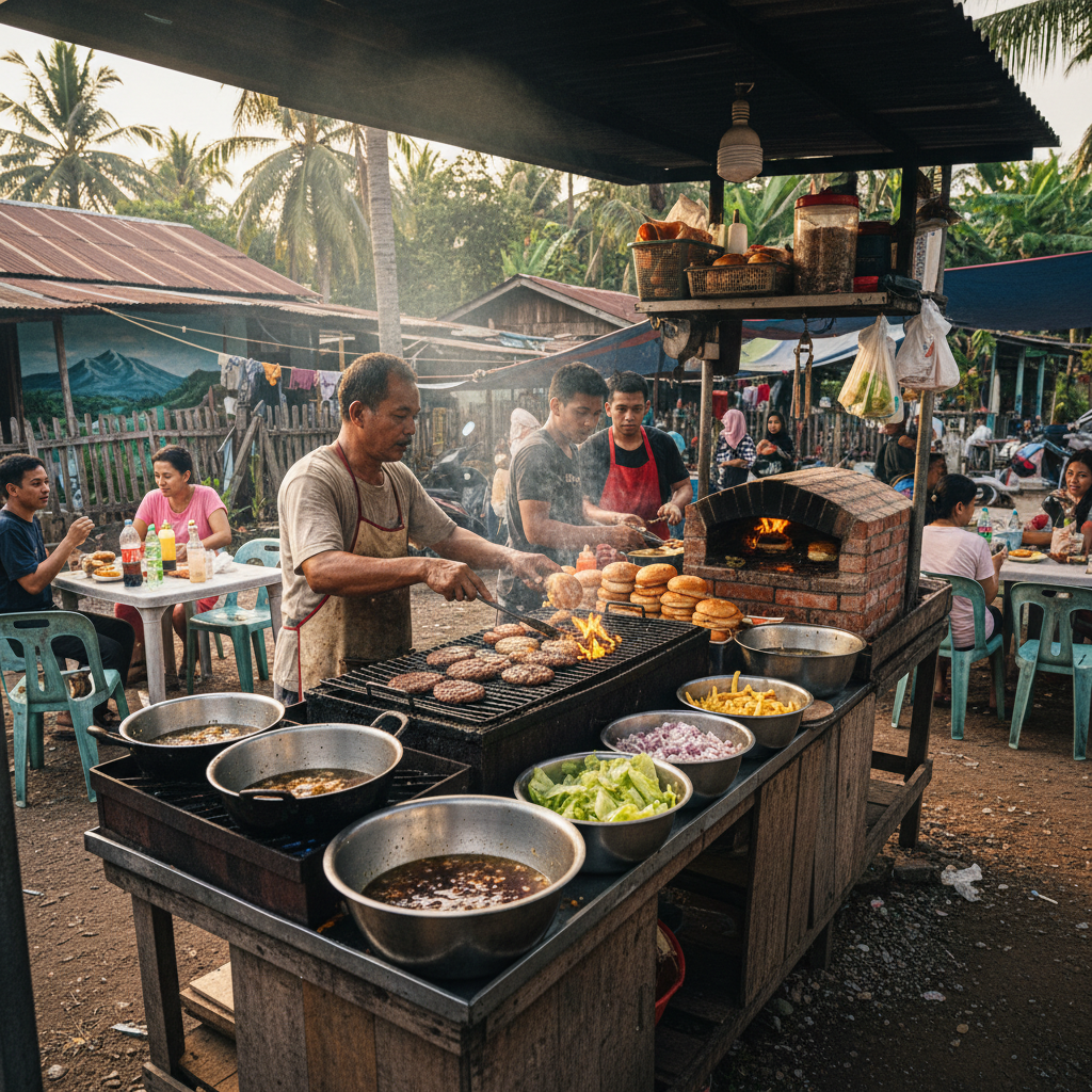 Burgers Terbaik di Bukit Rambai