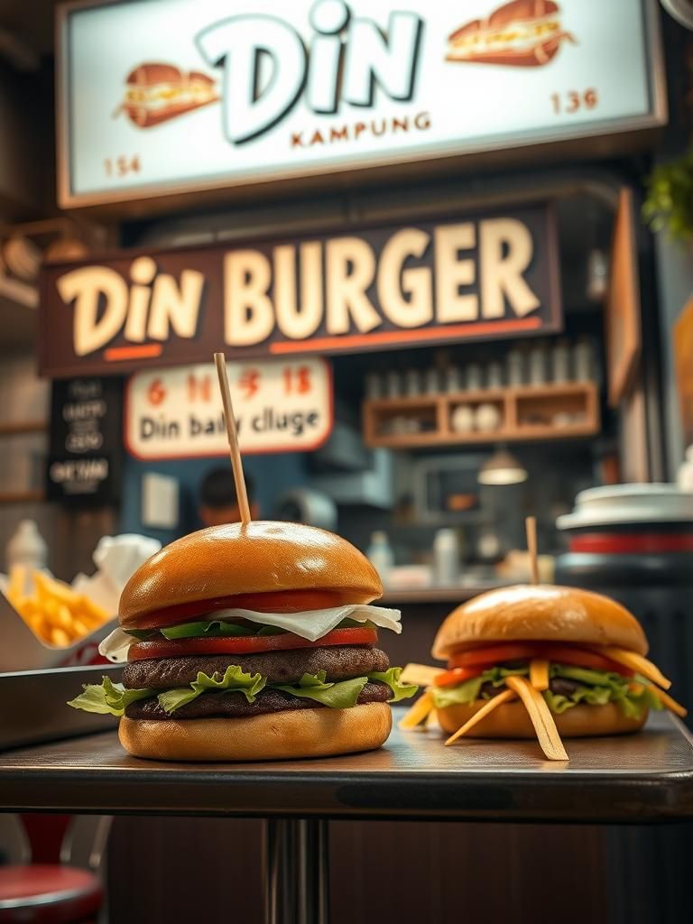 Din Burger Kampung 1 Din Burger Kampung