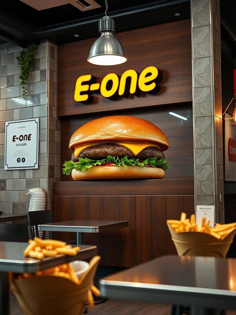 E-one Burger 1 E-one Burger