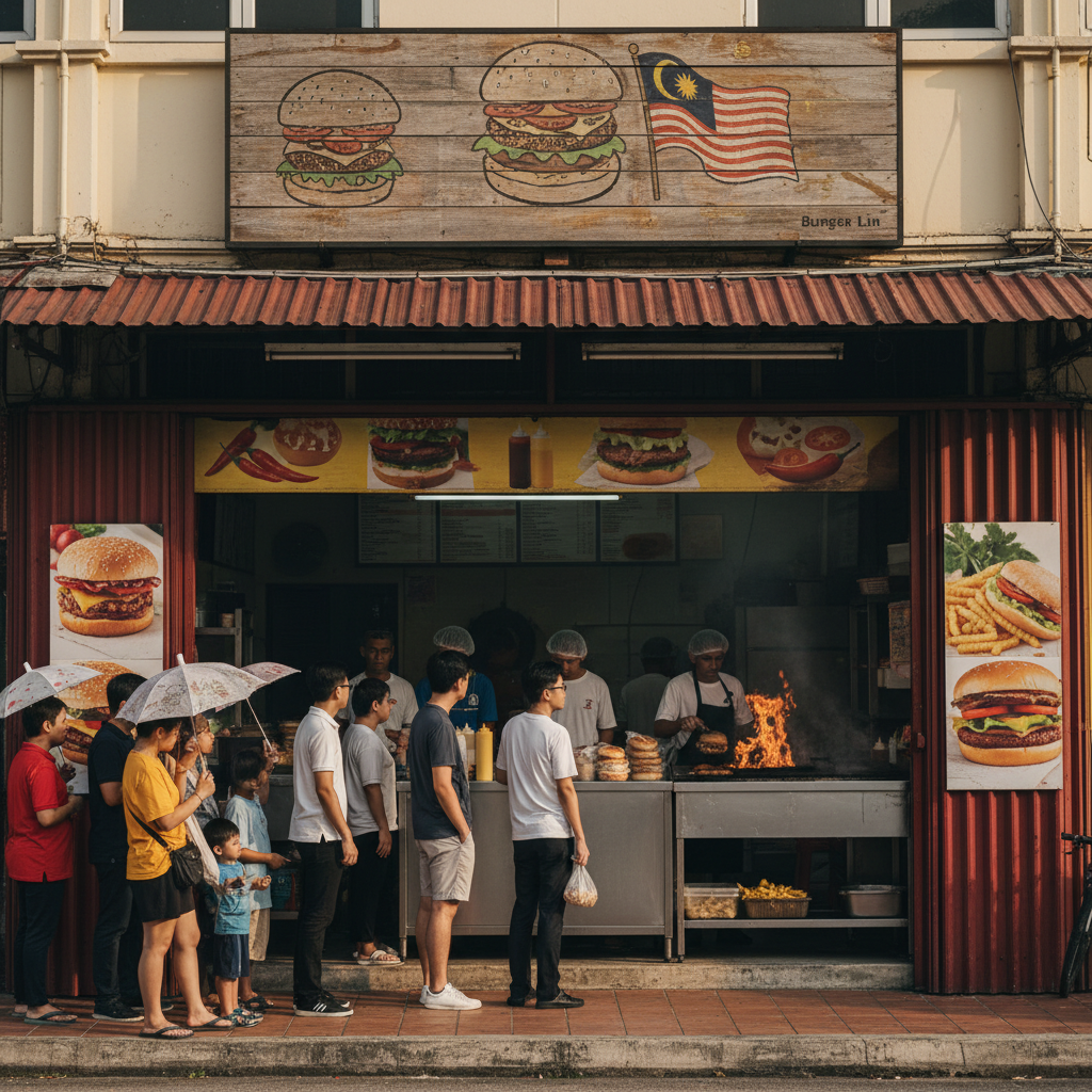 Burger Lin 1 Gambar Burger Lin Yang Lazat