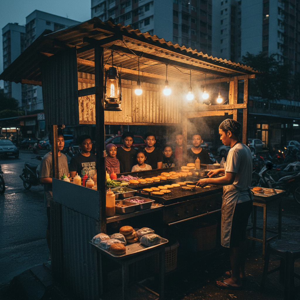 Gerai Burger Lahar Terunggul & Terbaik