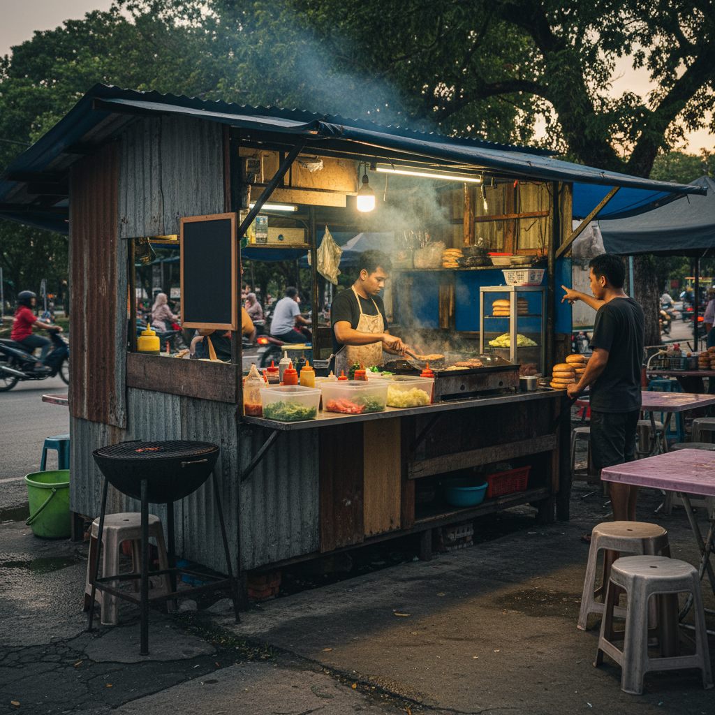 Gerai Burger Nik Has - Burger Terbaik