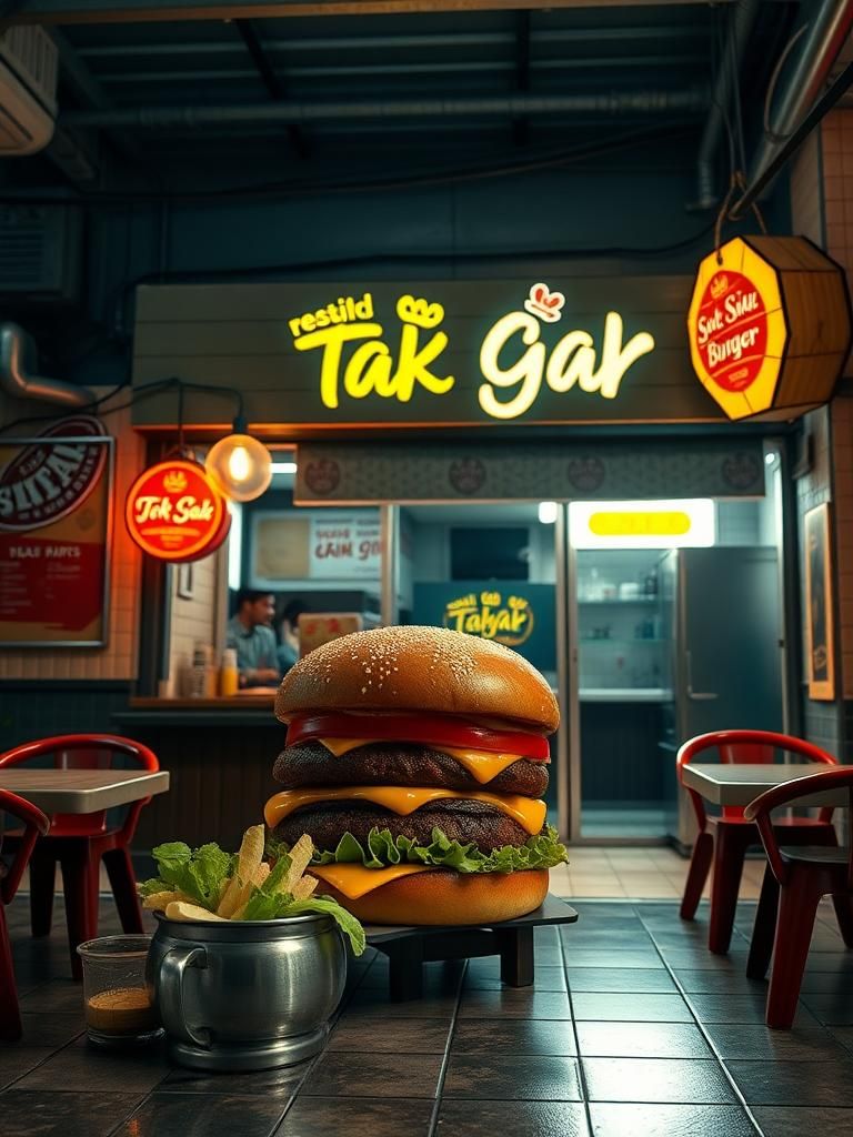 Gerai burger Tok Siak