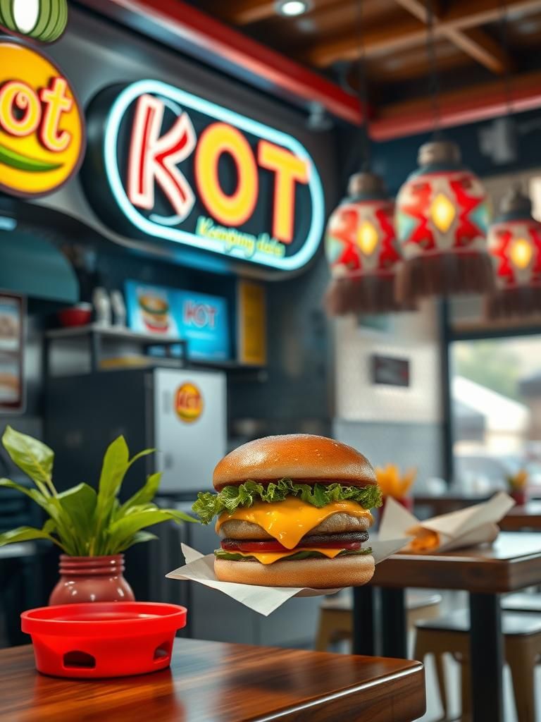 Hot Burger Kampung Delek