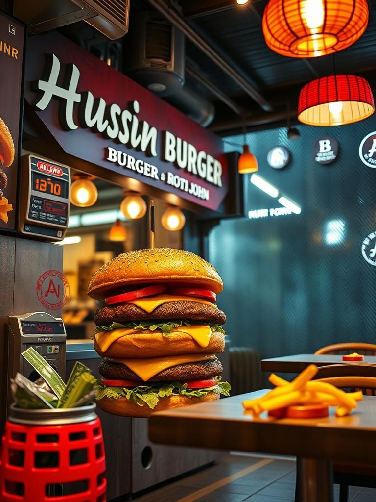 Hussin Burger & roti John – Ampang