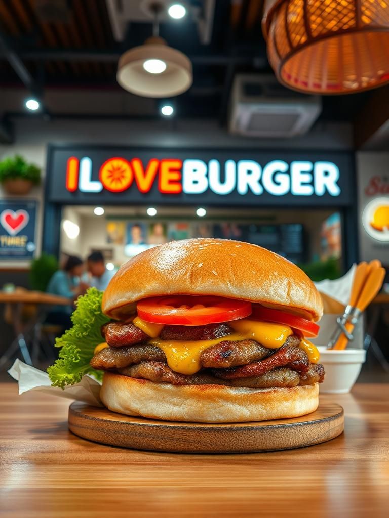 ILOVEBURGER Burger Ayam Goreng