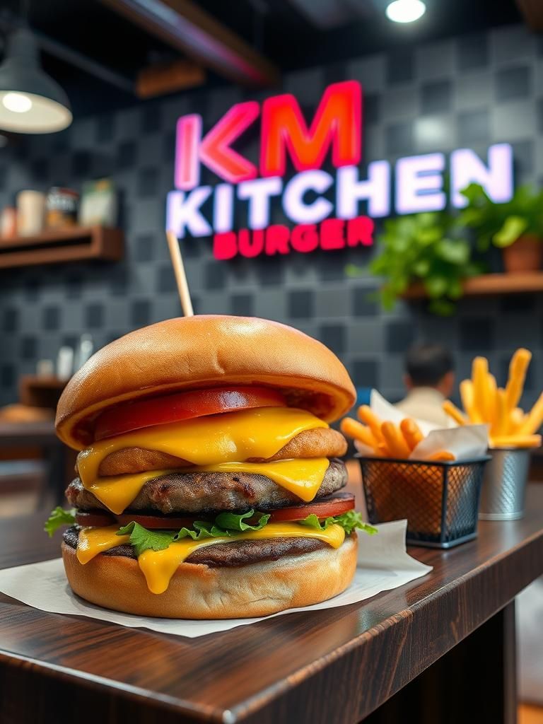 KM KITCHEN BURGER 1 KM KITCHEN BURGER
