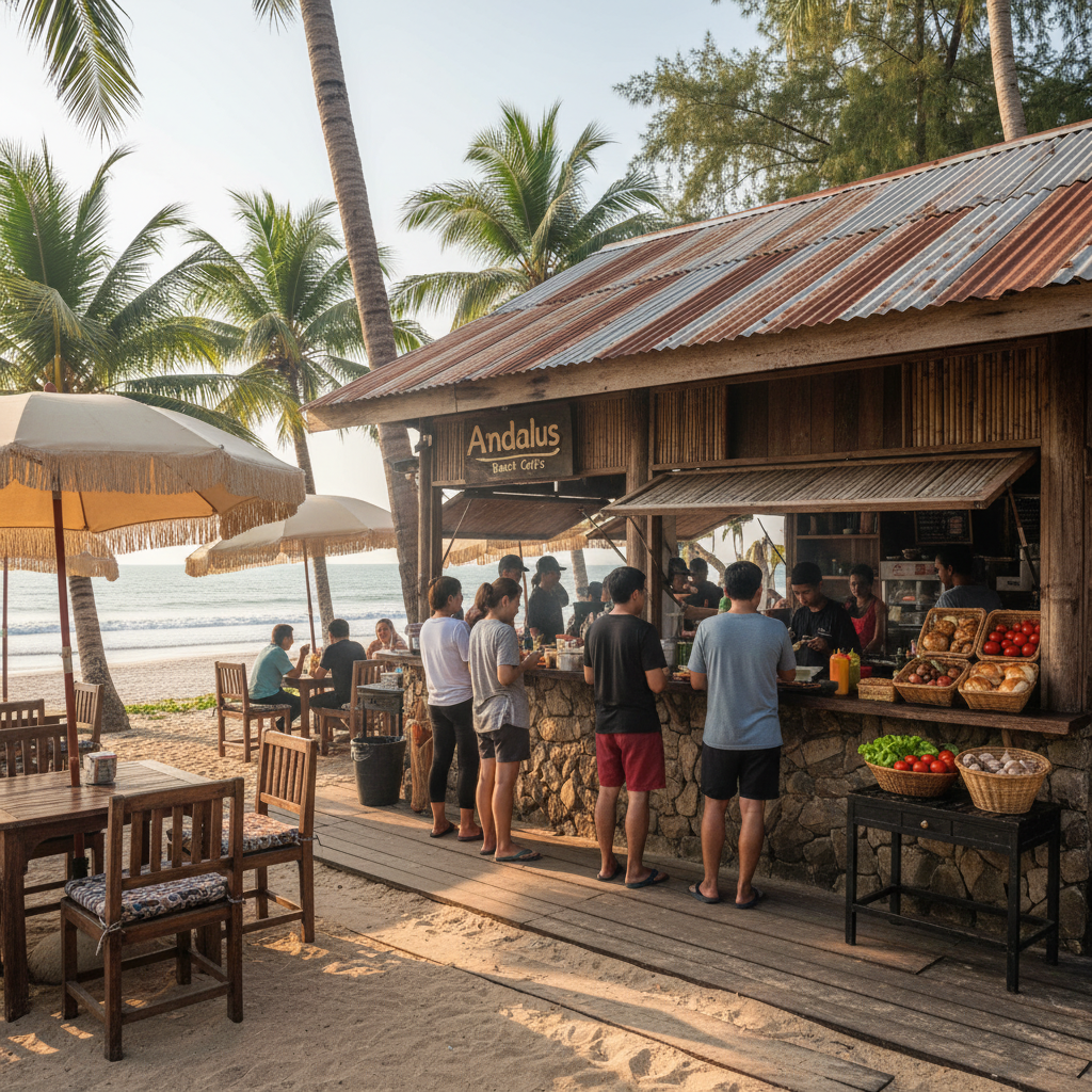 Andalus Beach Cafeโs 1 Kafe Pantai Andalus: Santapan Menawan