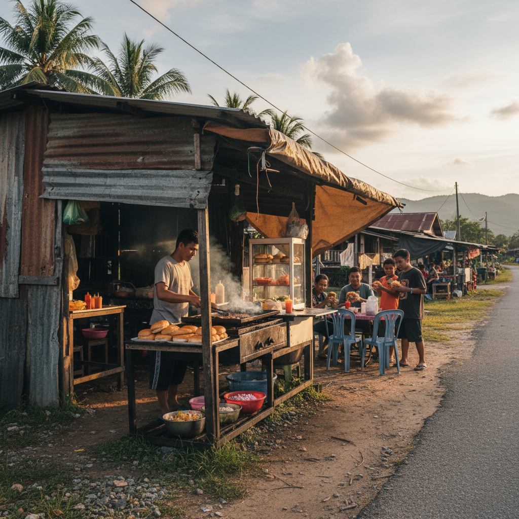 Kampung Burger Gong Datok, Kuala Terengganu 1 Kampung Burger Gong Datok, Kuala Terengganu Sedap