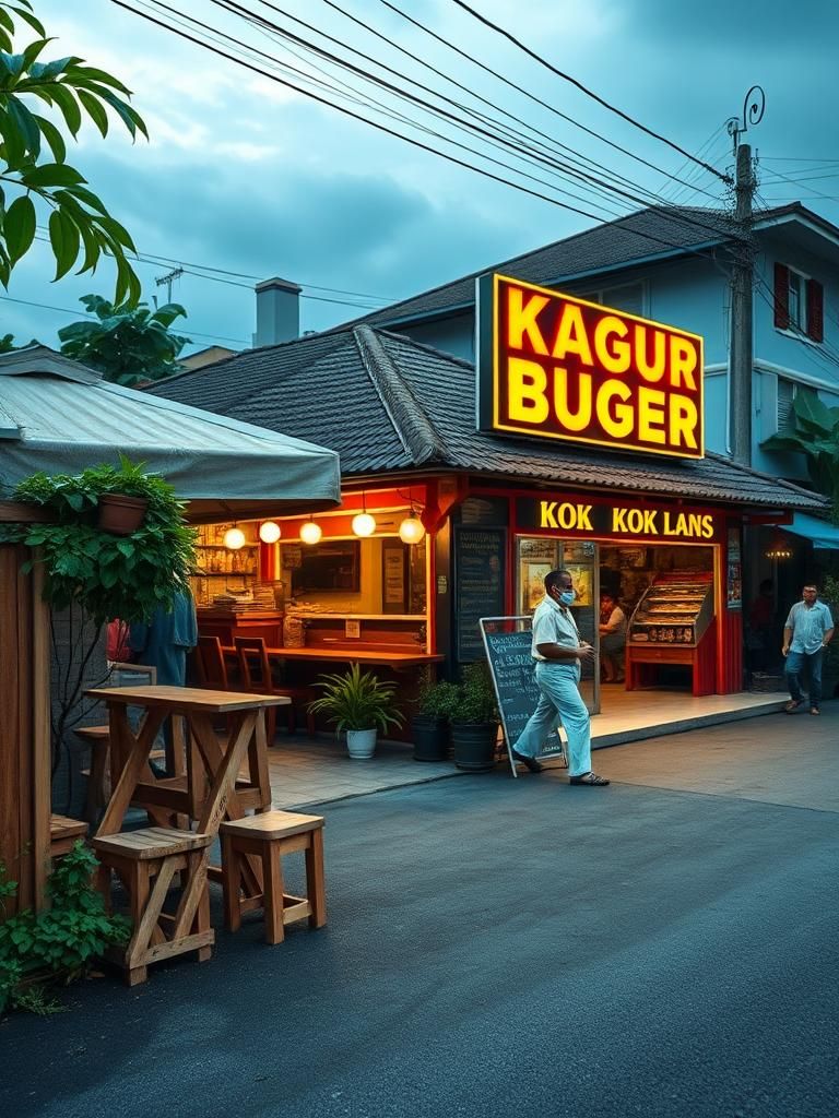 Kampung Burger Kok Lanas 1 Kampung Burger Kok Lanas
