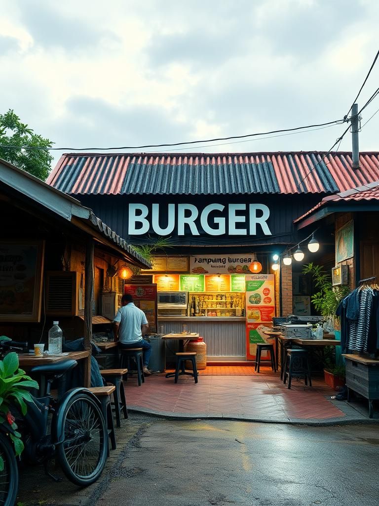 Kampung Burger Padang Bongor 1 Kampung Burger Padang Bongor