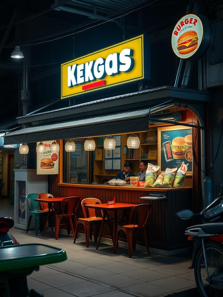 Kedai nasi berlauk malam kg Gondang
