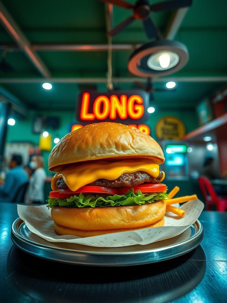 Long Burger • Sungai Udang