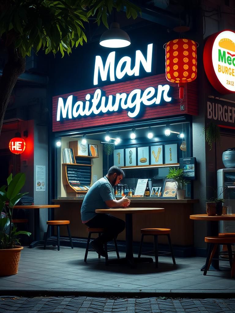 Man burger (taman maju) 1 Man burger (taman maju)